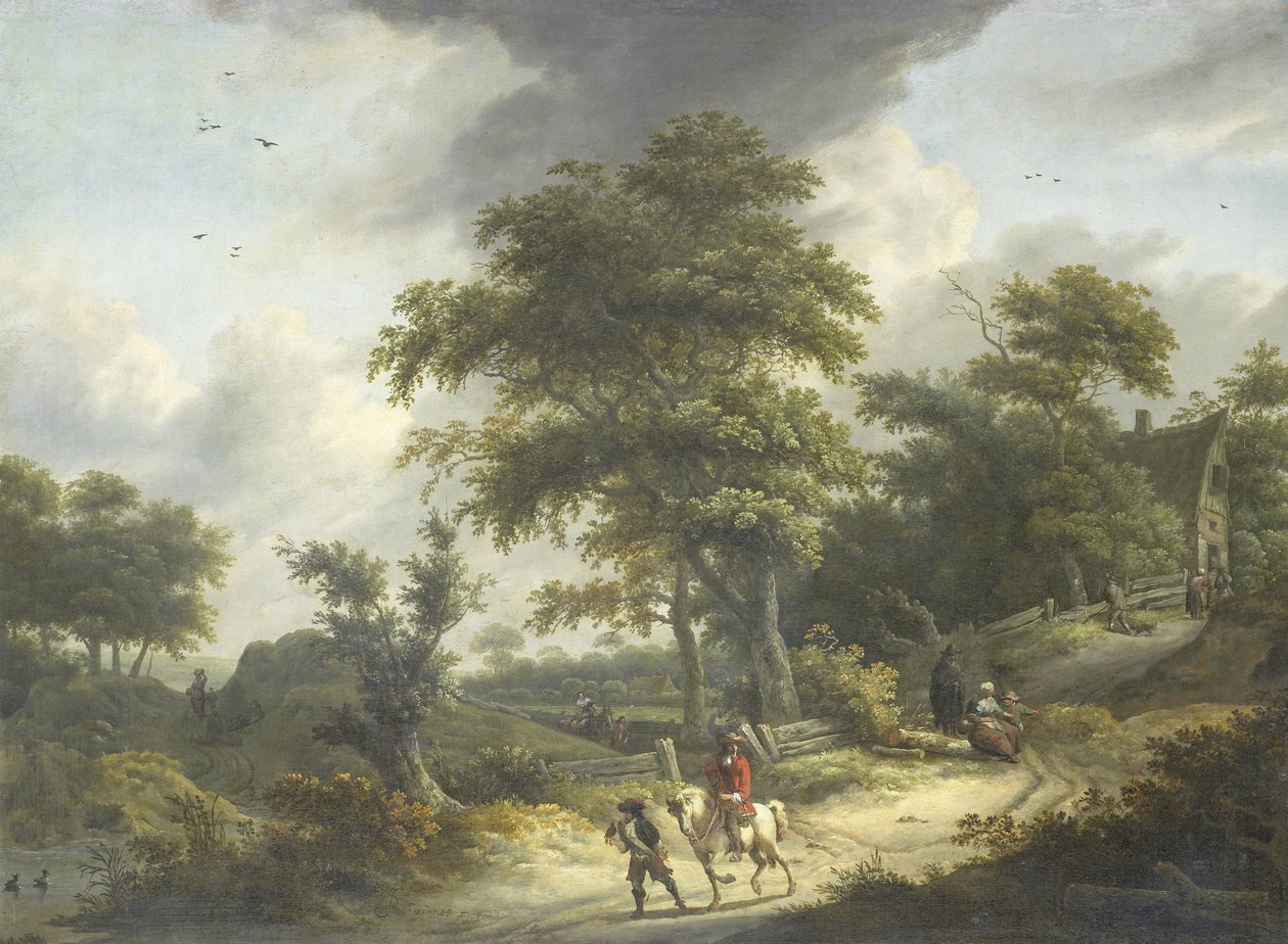 Paisagem com Falcoeiro de Roelof Jansz. van Vries