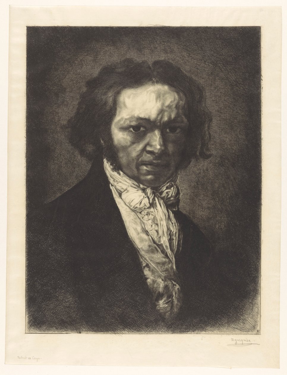 Retrato do artista Francisco de Goya de Rogelio de Egusquiza