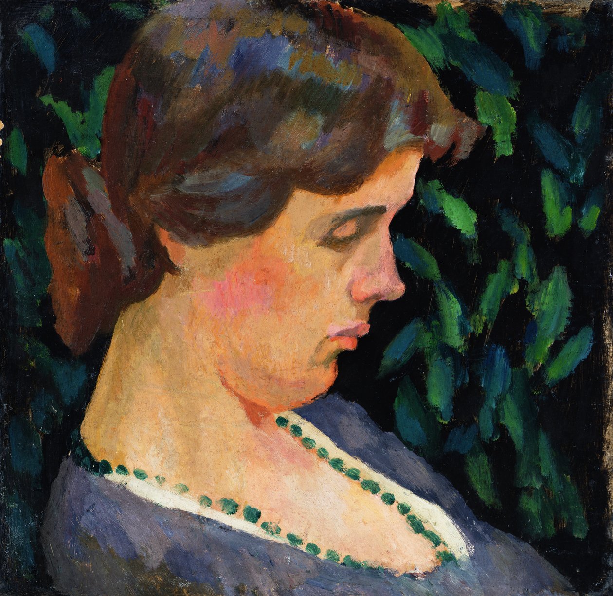 Retrato de Vanessa Bell, 1911 (painel) de Roger Eliot Fry