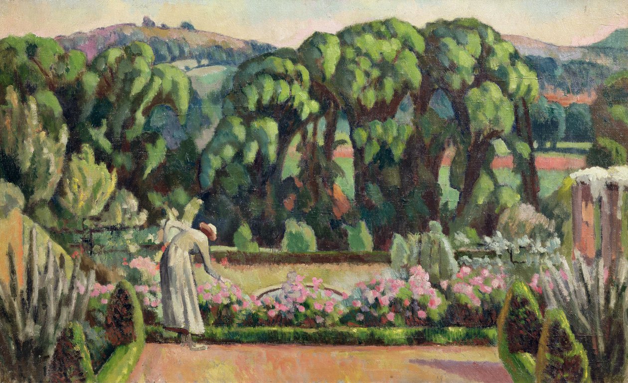 O jardim do artista em Durbins, c.1915 de Roger Eliot Fry