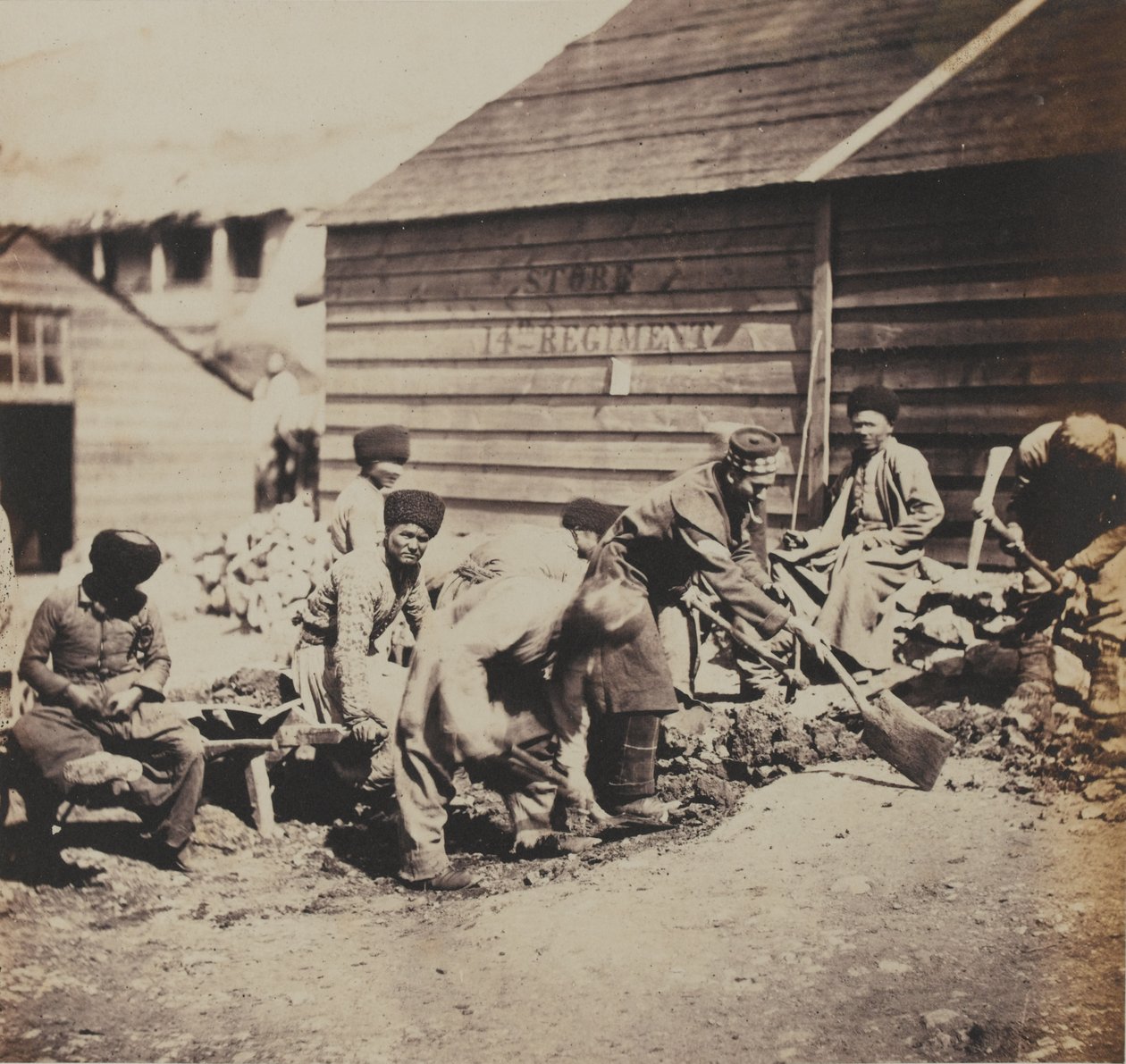 Trabalhadores Tártaros de Roger Fenton