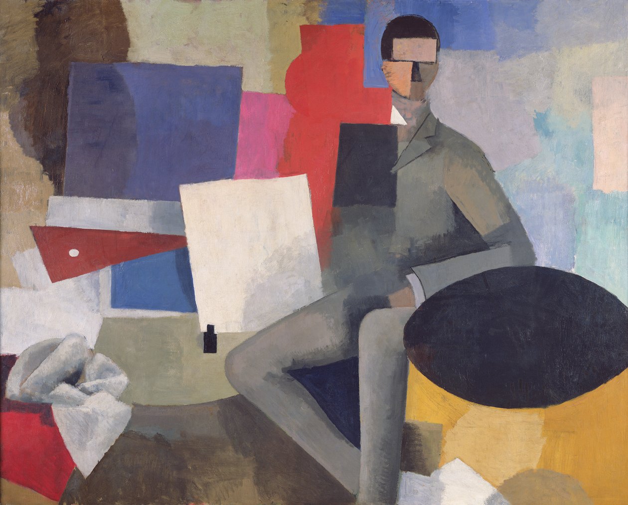 O homem sentado ou o arquiteto de Roger de La Fresnaye