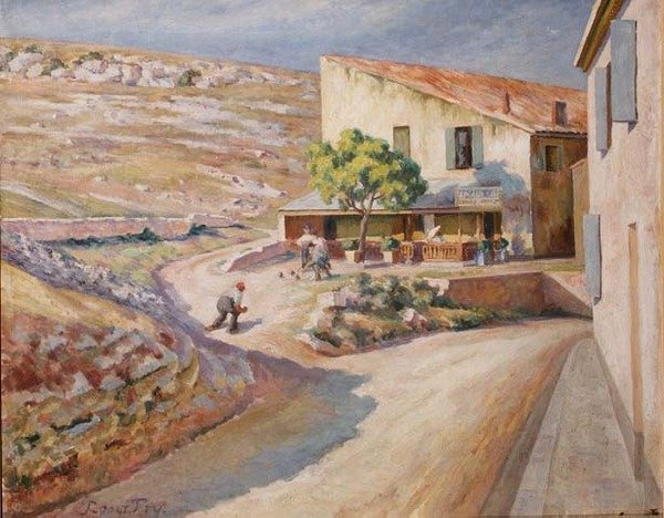 A Game of Bowls, c.1920 (óleo sobre tela) de Roger Eliot Fry