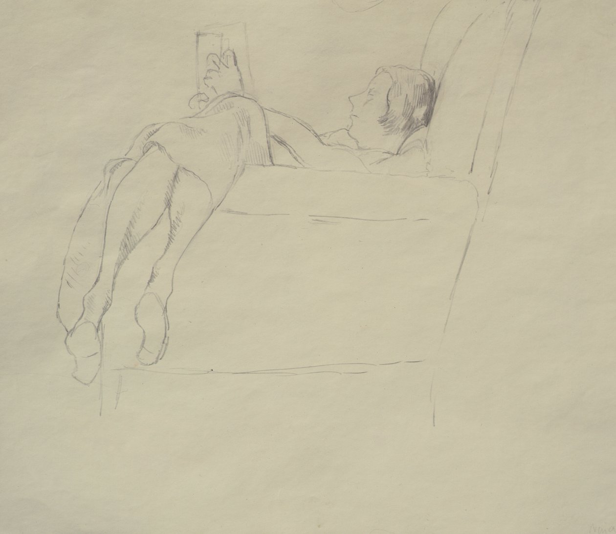 Leitura de Nina Hamnett, c.1917 de Roger Eliot Fry