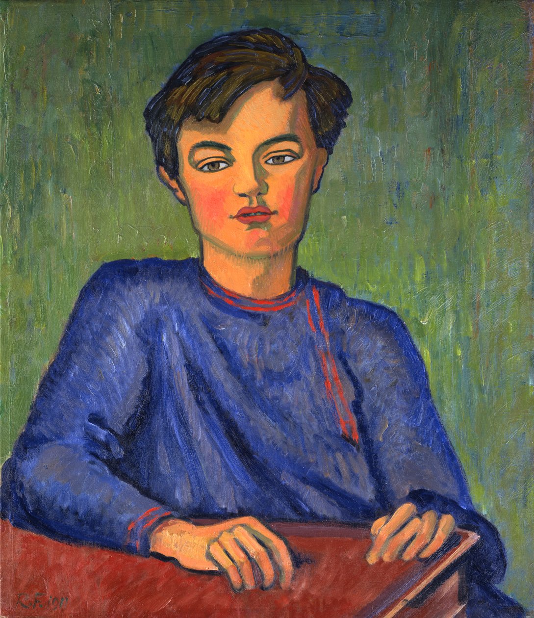 Retrato de Julian, o filho do artista, com 10 anos de Roger Eliot Fry