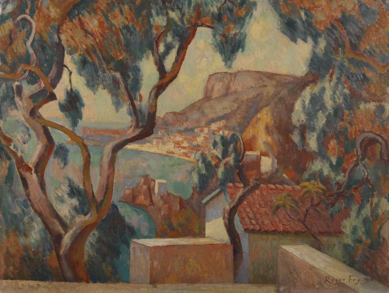 Vista na Cote d "Azur, Menton, 1916 de Roger Eliot Fry