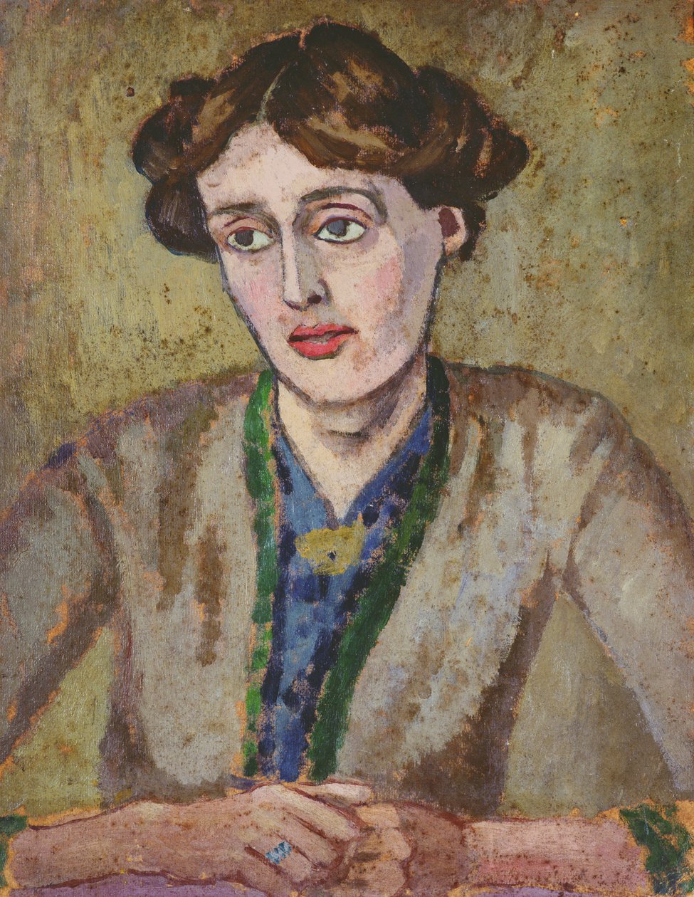 Virginia Woolf (1882-1941) (óleo a bordo) de Roger Eliot Fry