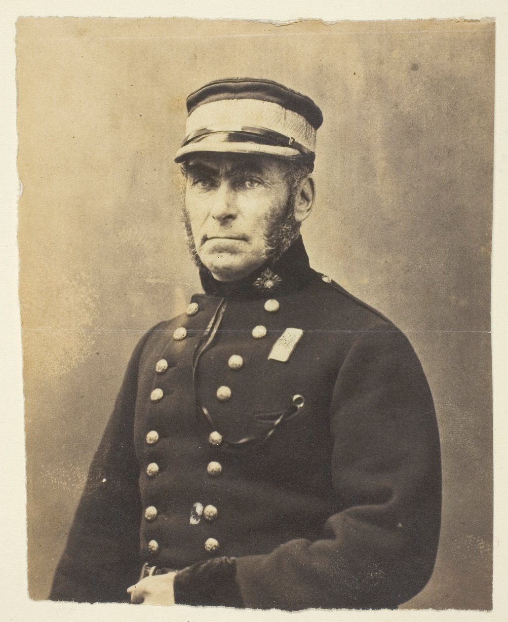 Almirante Lord Lyons, fotografado na Crimeia de Roger Fenton