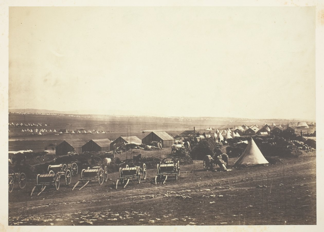 Vagões de artilharia, Balaclava à distância de Roger Fenton
