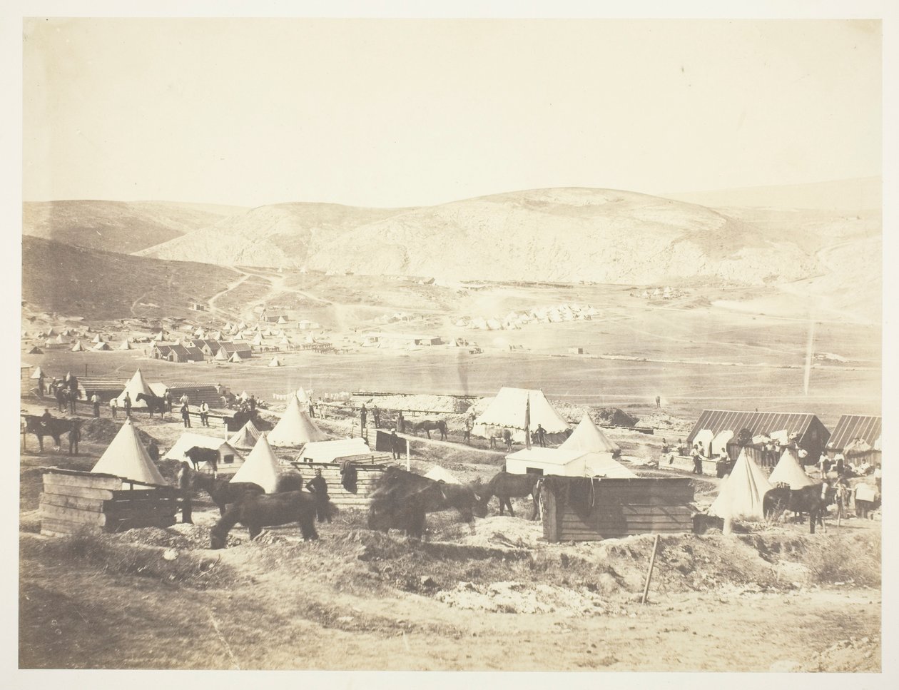 Acampamento da 5ª Guarda de Dragões de Roger Fenton