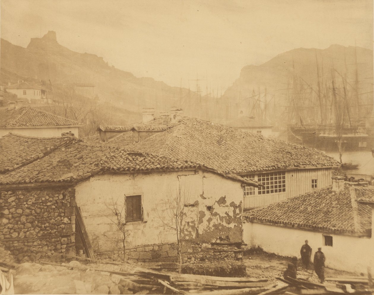 Casas de campo em Balaklava de Roger Fenton