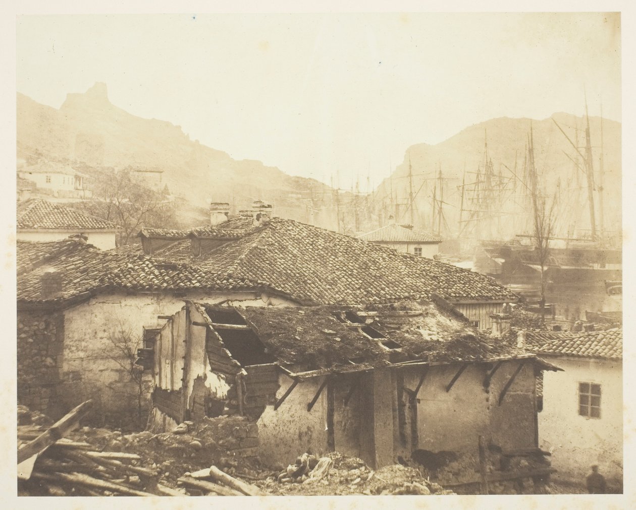Casas de campo em Balaklava de Roger Fenton