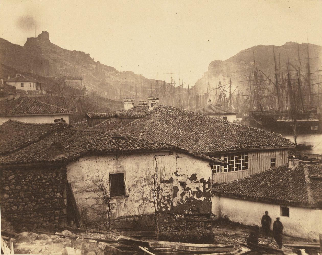 Casas de campo em Balaklava de Roger Fenton
