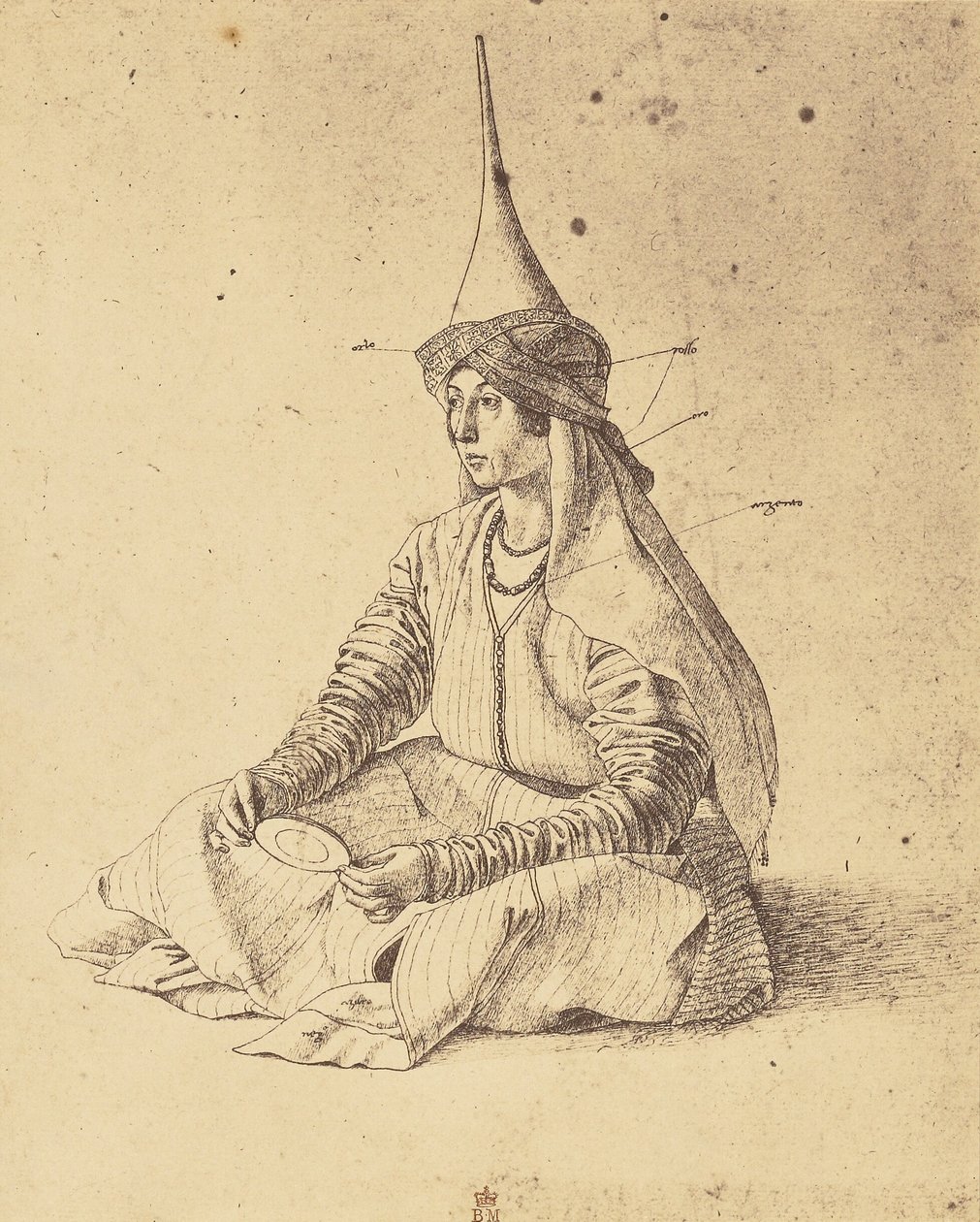 [Desenho de uma mulher turca sentada por Gentile Bellini] de Roger Fenton