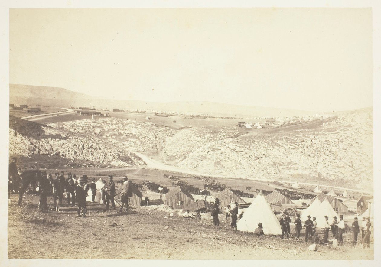 Acampamento de Artilharia a Cavalo, 1855. de Roger Fenton