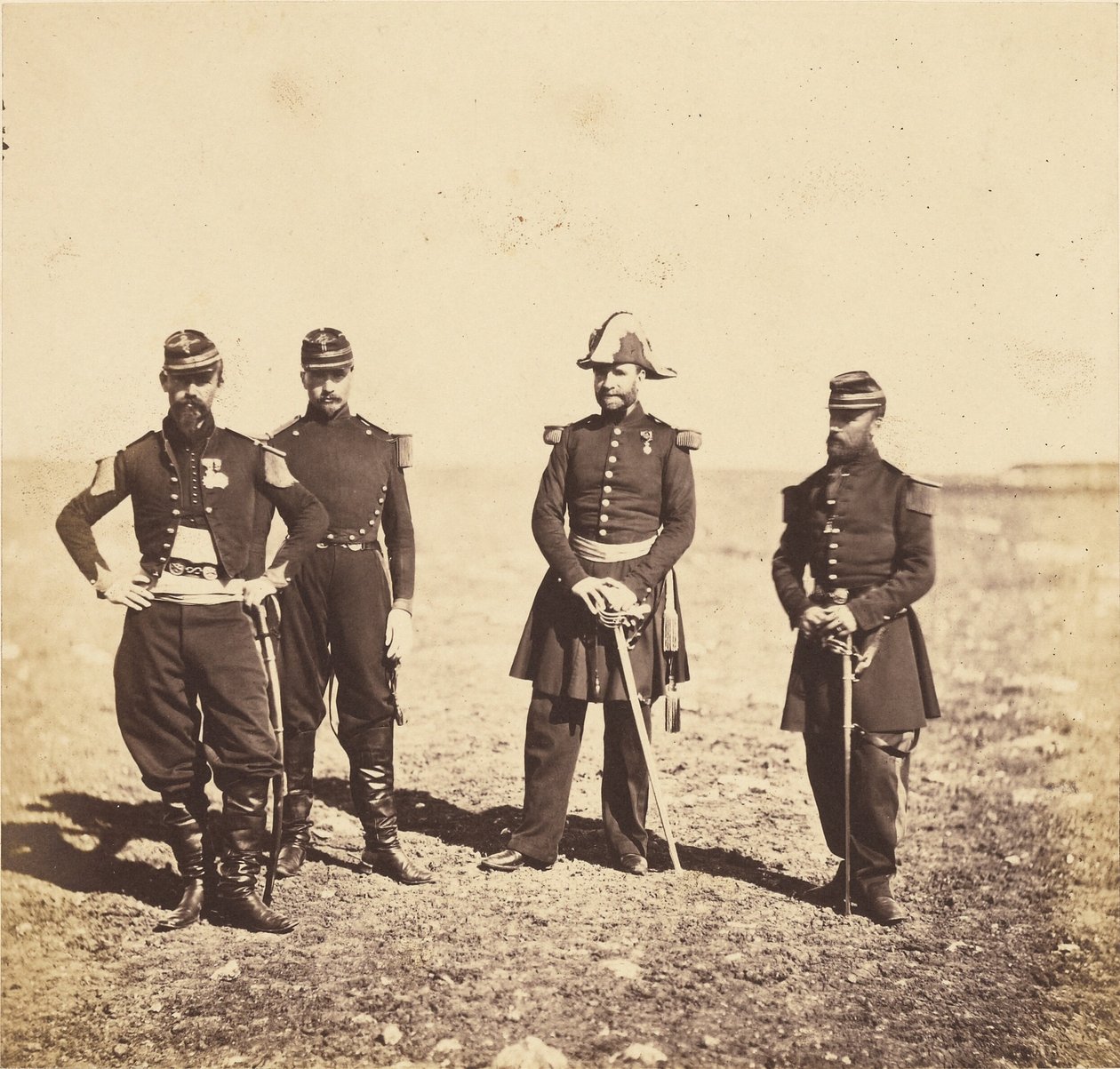 O general Bennet e os oficiais do seu estado-maior de Roger Fenton