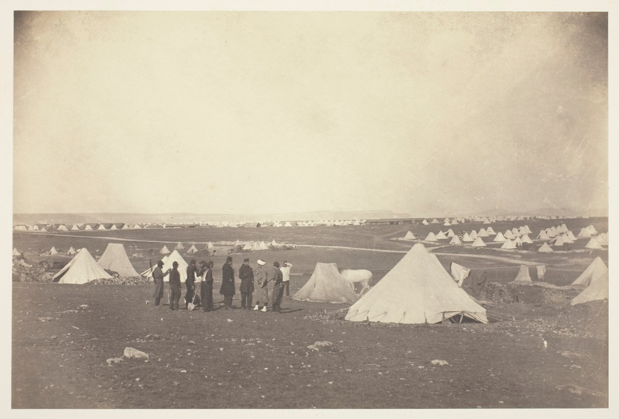 Quartel do General Bosquet com vista para a Quinta Mackenzie de Roger Fenton