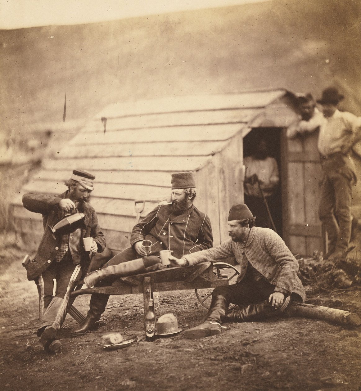 Dificuldades no acampamento de Roger Fenton