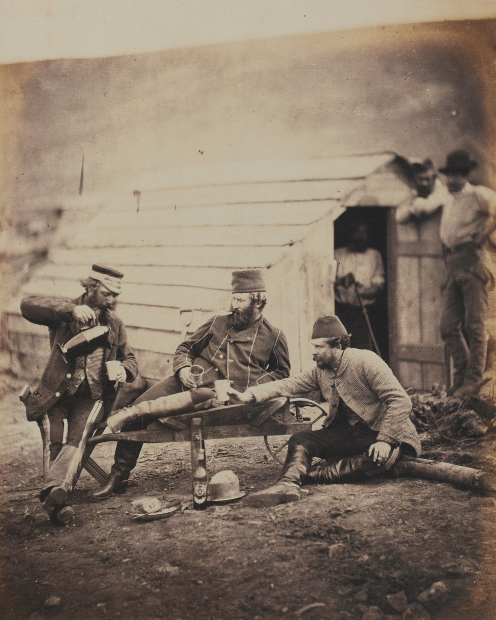 Hadeships in the Camp, de um álbum de 52 fotografias associadas à Guerra da Criméia, 1855 de Roger Fenton