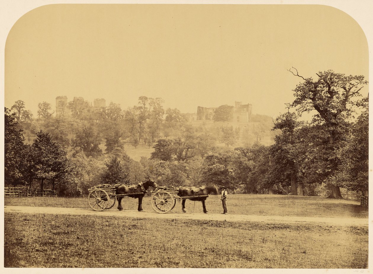 Hardwick Hall, vista do parque de Roger Fenton
