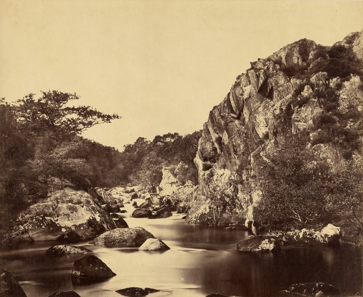 Lagoa das garças no Lledr de Roger Fenton