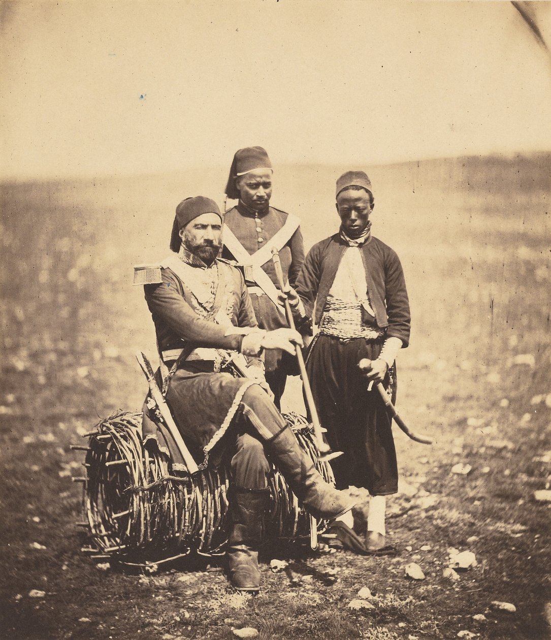 Ismail Paxá e assistentes de Roger Fenton