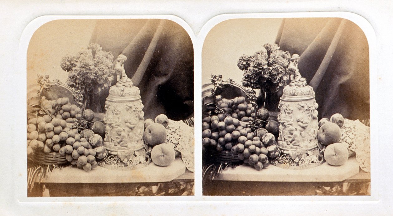 Caneca de marfim e fruta de Roger Fenton