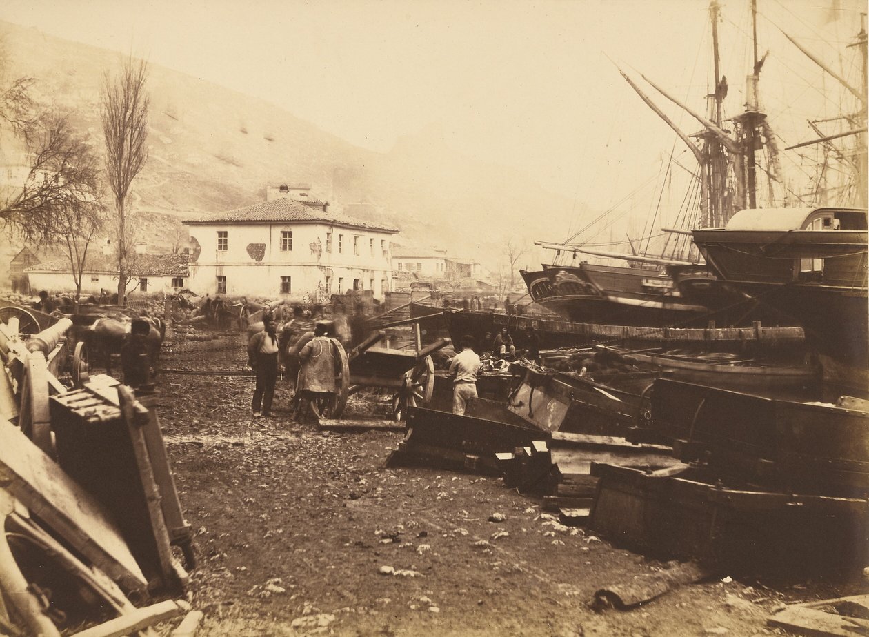 Landing Place, Ordnance Wharf, Balaklava de Roger Fenton