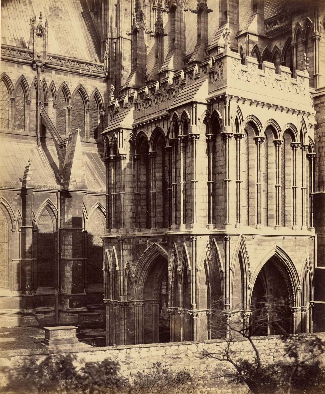 Catedral de Lincoln, o pórtico da Galileia de Roger Fenton