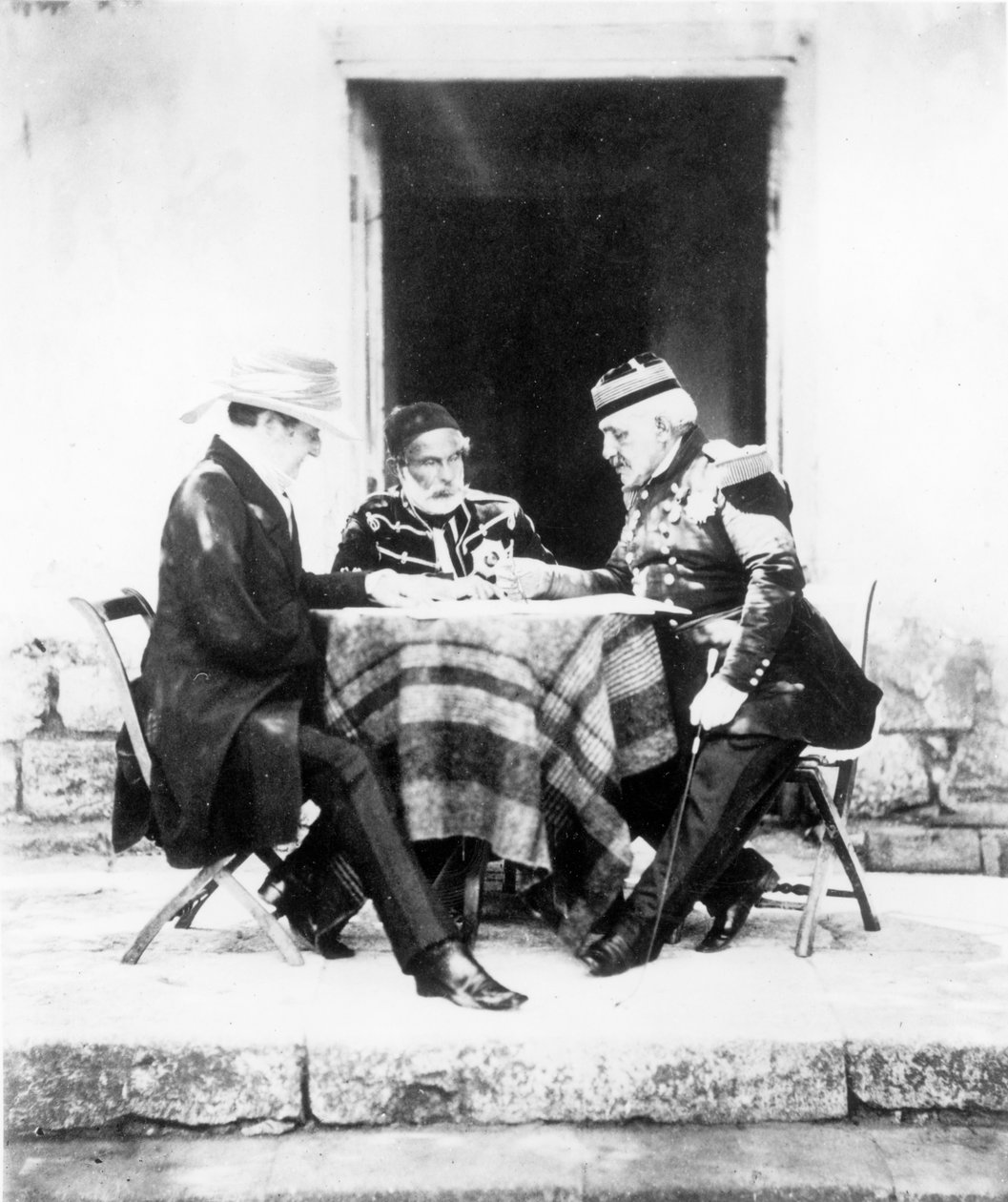 Lord Raglan, Omar Pasha e General Pelissier, Crimeia de Roger Fenton