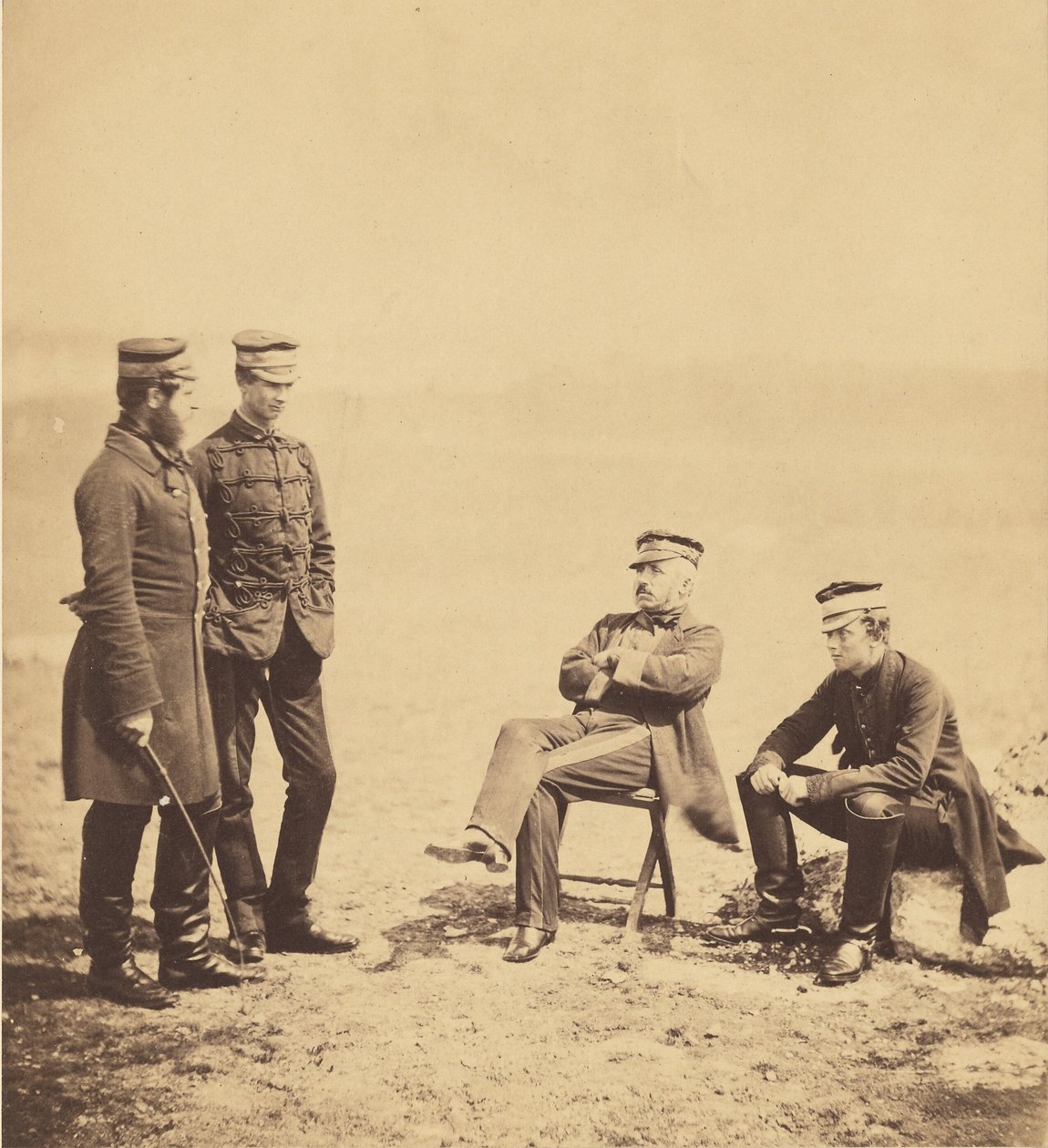 O tenente-general Barnard e o seu estado-maior de Roger Fenton