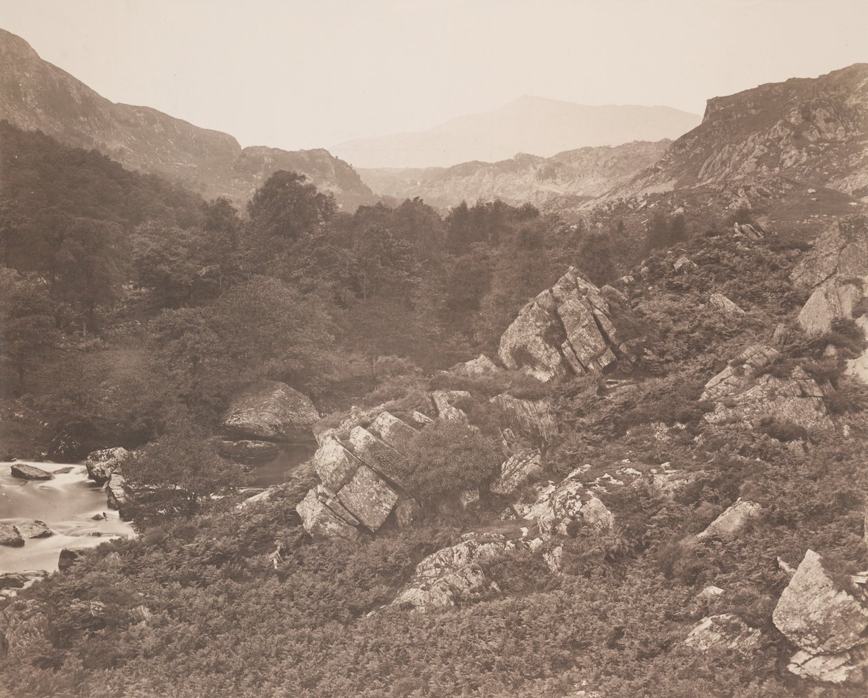 Moel Seabid, do vale de Lledr de Roger Fenton