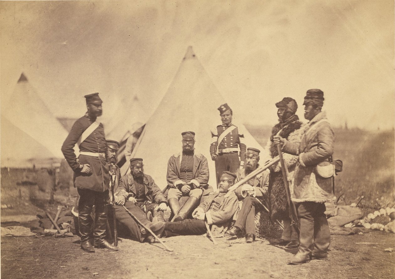 Oficiais e homens do 89º Regimento. de Roger Fenton