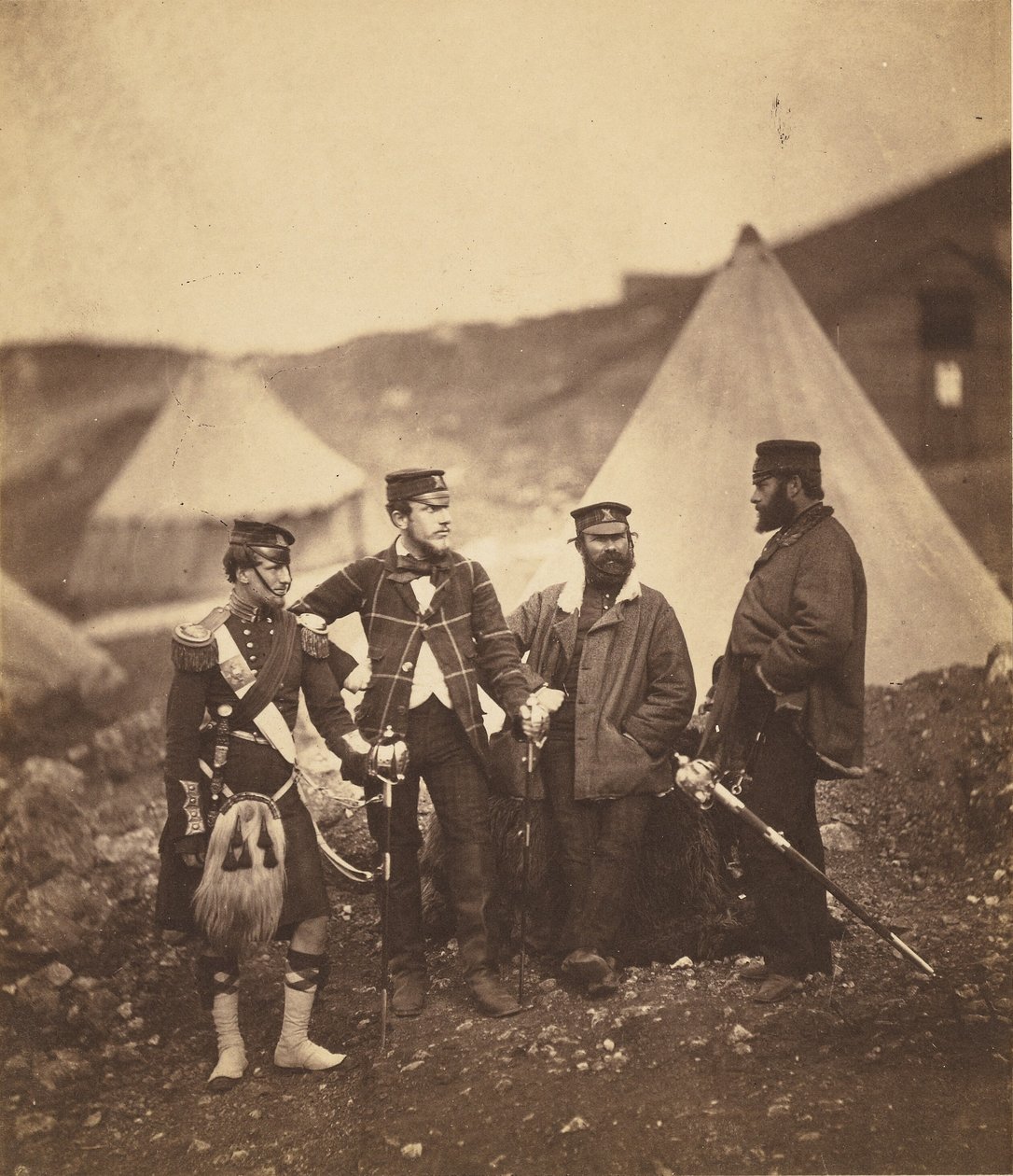 Oficiais do 42º de Highlanders de Roger Fenton