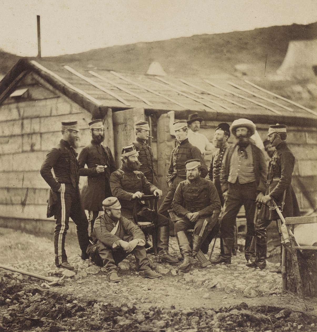 Oficiais do 4.º Regimento de Dragões Ligeiros de Roger Fenton