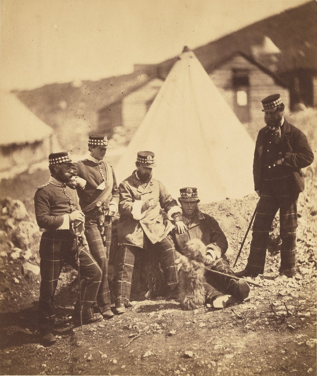 Oficiais do 71.º Regimento de Highlanders de Roger Fenton