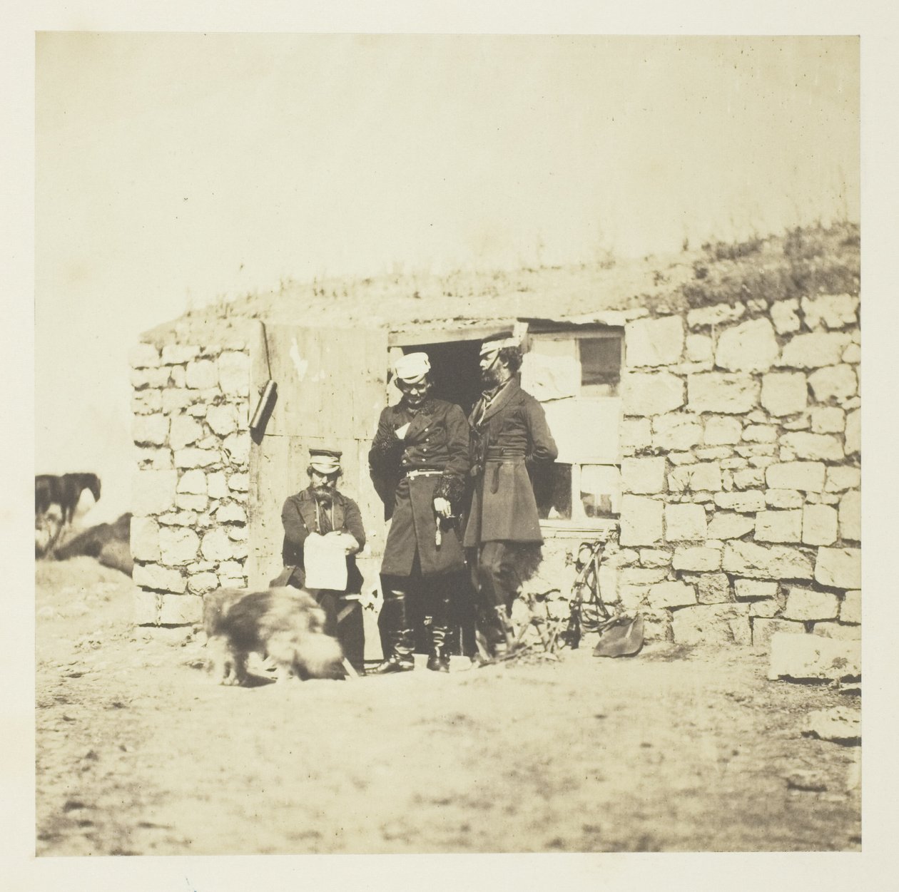 Oficiais do Estado-Maior do tenente-general Sir Richard England de Roger Fenton