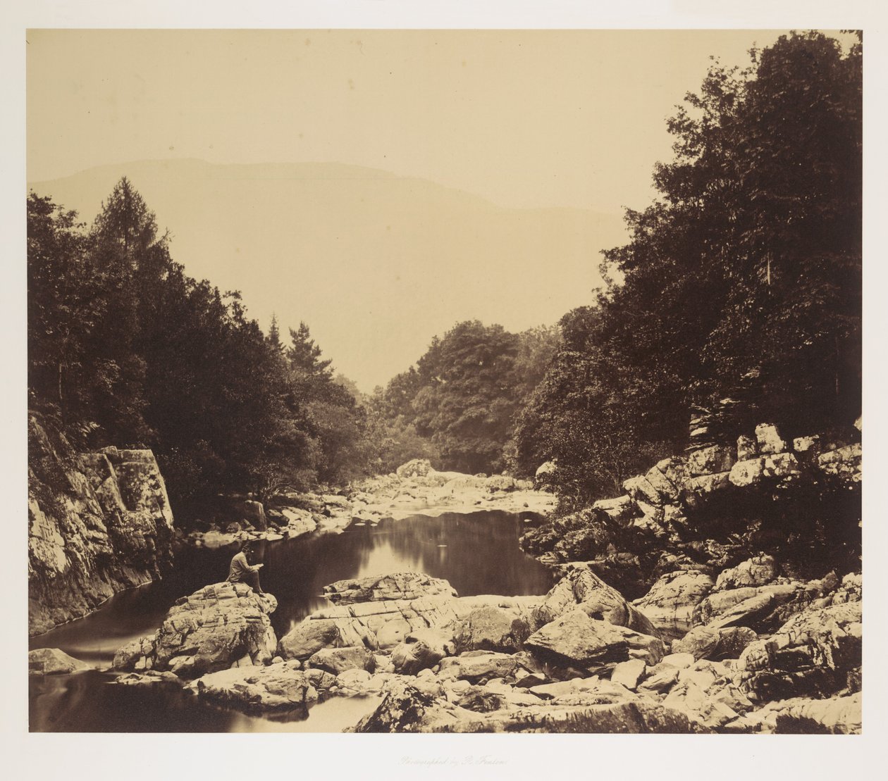 No rio Llugwy, perto de Bettws-y-Coed de Roger Fenton