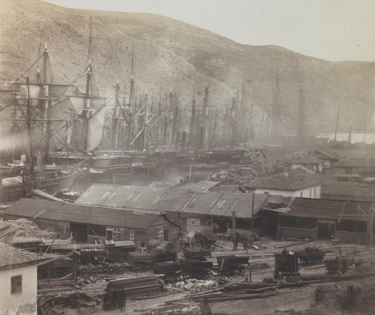Galpões e Oficinas Ferroviárias, Balaklava de Roger Fenton