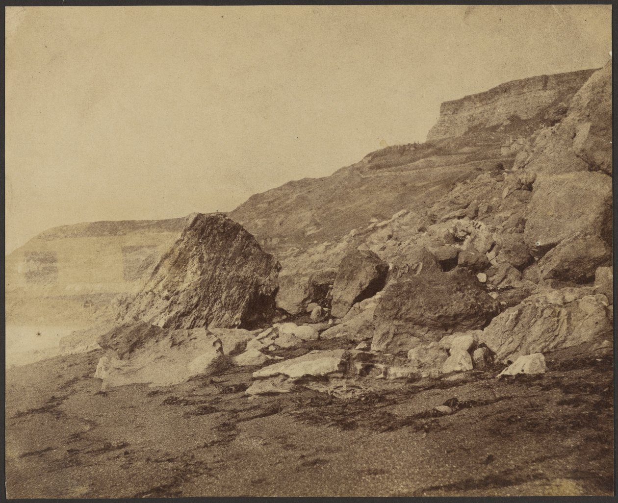 Rocken End (Olhando para Oeste), Ilha de Wight de Roger Fenton