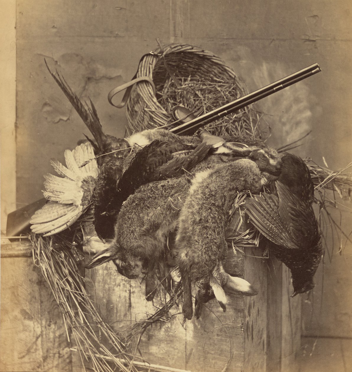 [Natureza morta com caça e arma]. de Roger Fenton