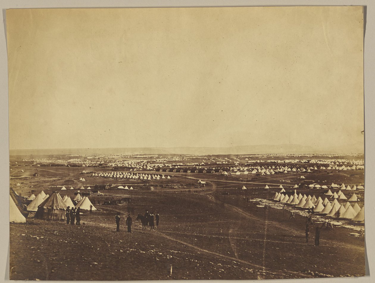 O acampamento dos Aliados antes de Sebastopol de Roger Fenton