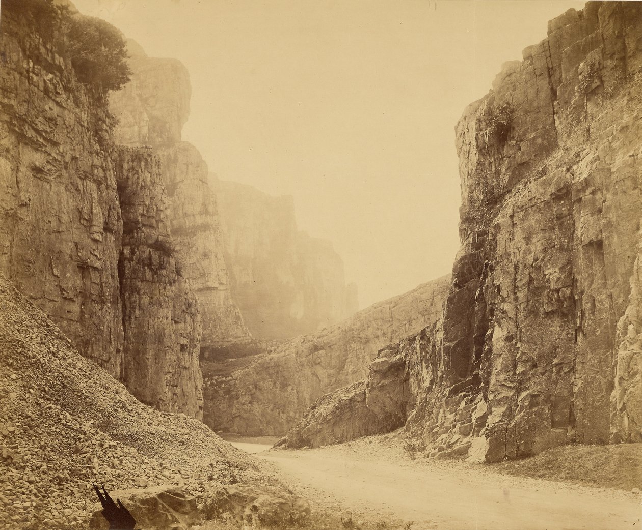 As Falésias de Cheddar, no Vale Central de Roger Fenton