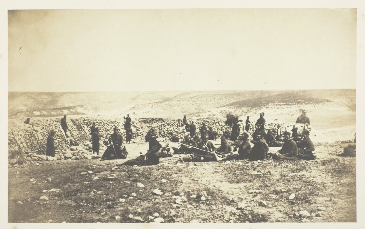 O reduto francês em Inkermann de Roger Fenton