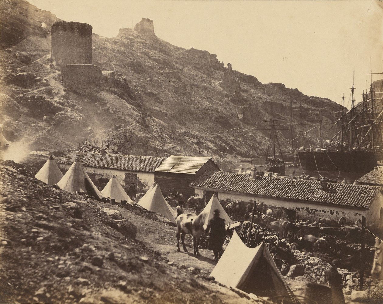 O castelo genovês, Balaklava de Roger Fenton