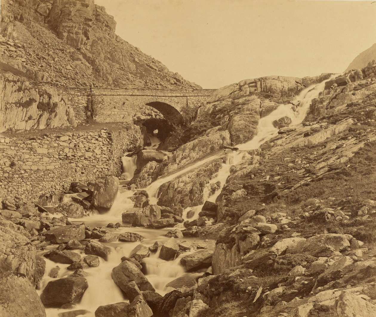 As cataratas de Ogwen de Roger Fenton