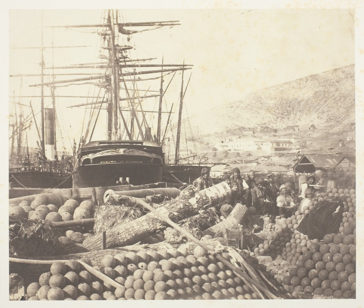 Cais de Artilharia, Balaklava de Roger Fenton