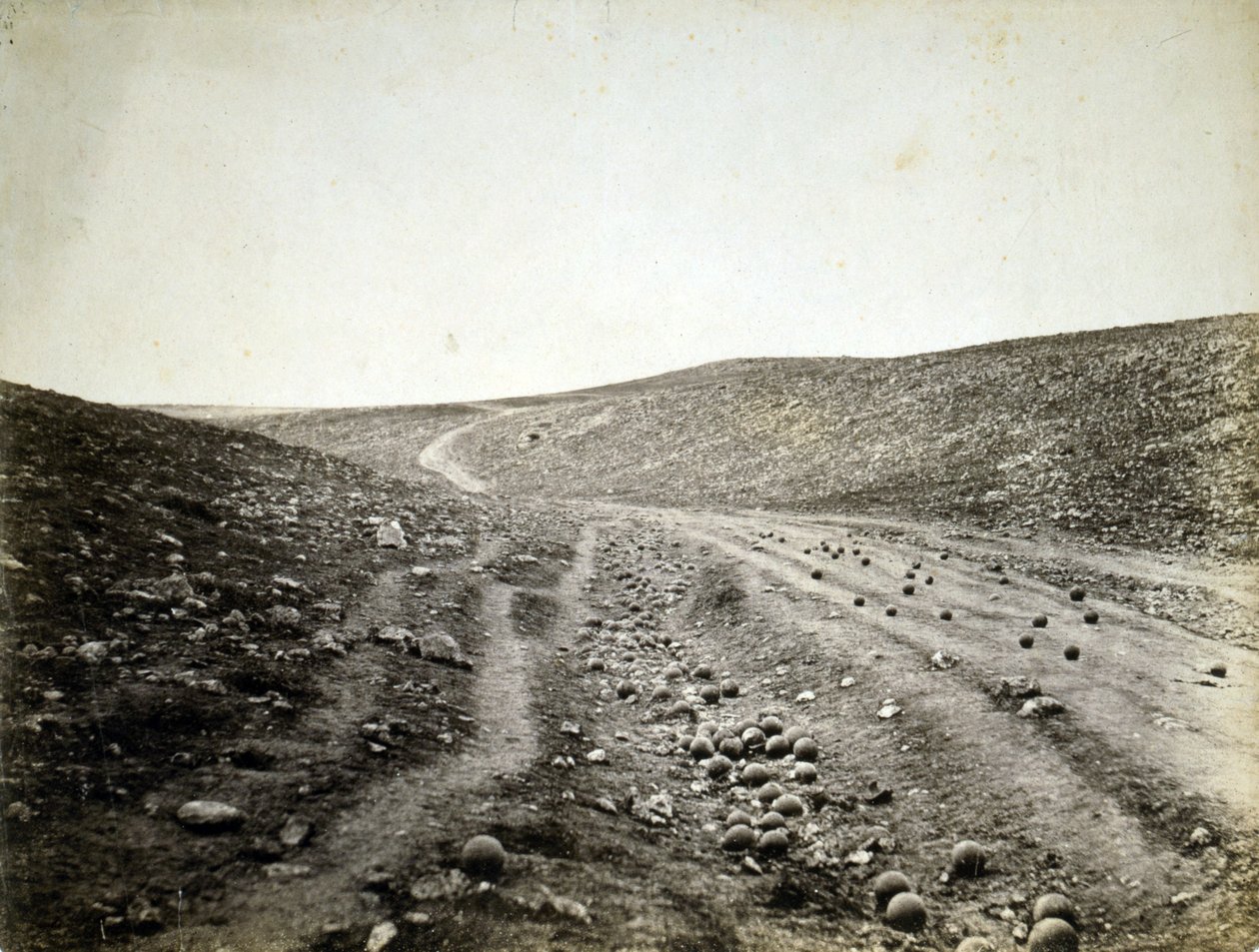 Vale da Sombra da Morte, Crimeia de Roger Fenton