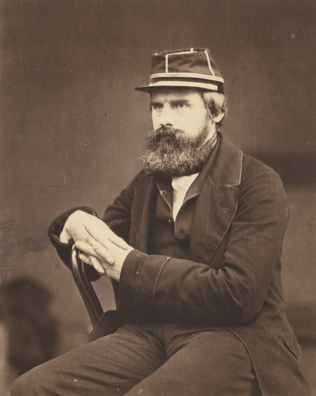 retrato de um homem ,c. 1855 (foto) de Roger Fenton