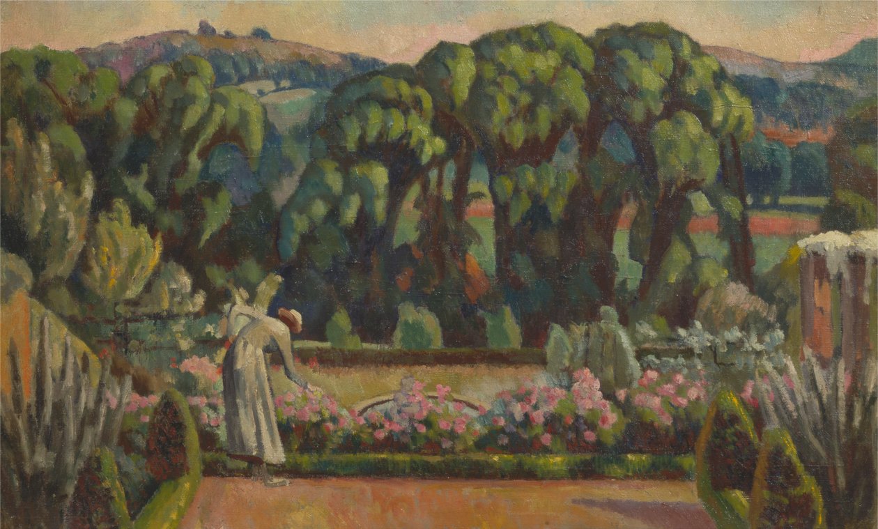 O Jardim dos Artistas em Durbins, Guildford de Roger Fry